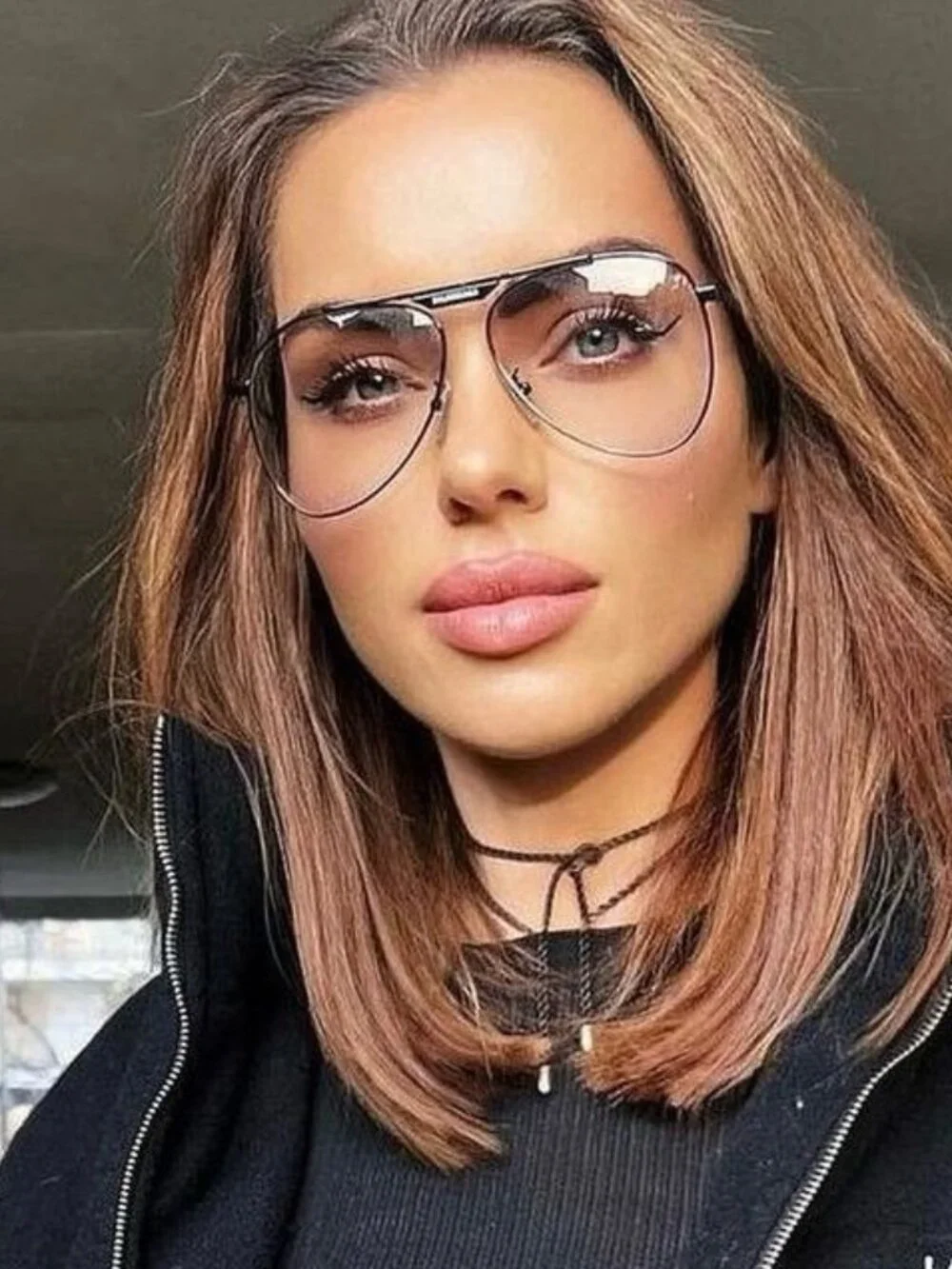 Balenciaga BB0244S 004 Sunglasses Gunmetal Aviator Frame, Light Grey Lenses